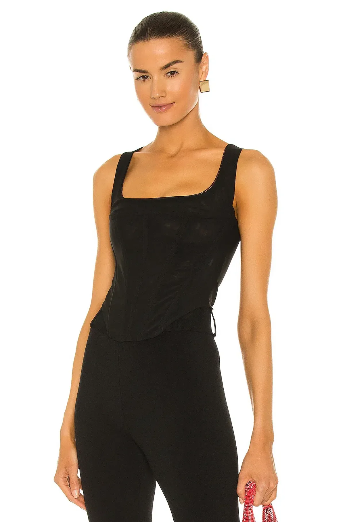 Miaou Campbell Corset Black Size 8 for rent on The Volte - main image