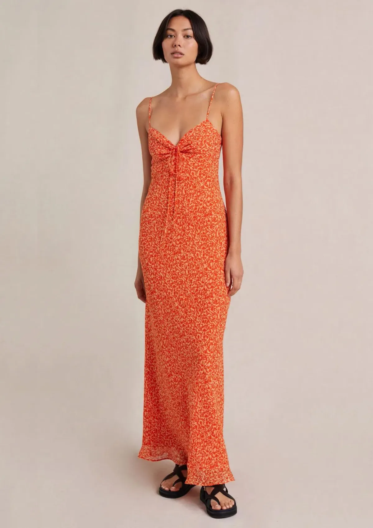 Bec & Bridge Cheri Maxi Dress Orange Size 8 for rent on The Volte - main image