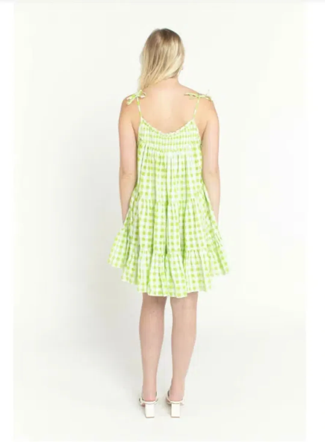 Steele Alfie Mini Dress Green Size 10 for rent on The Volte - main image
