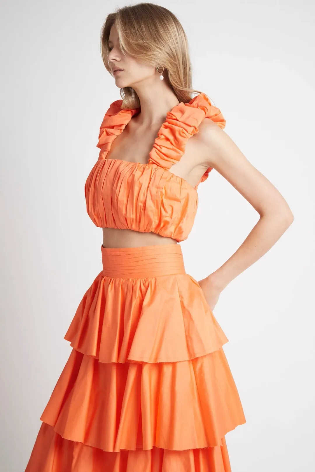 Aje Medina Two Piece Orange Set Size 6 for rent on The Volte - main image