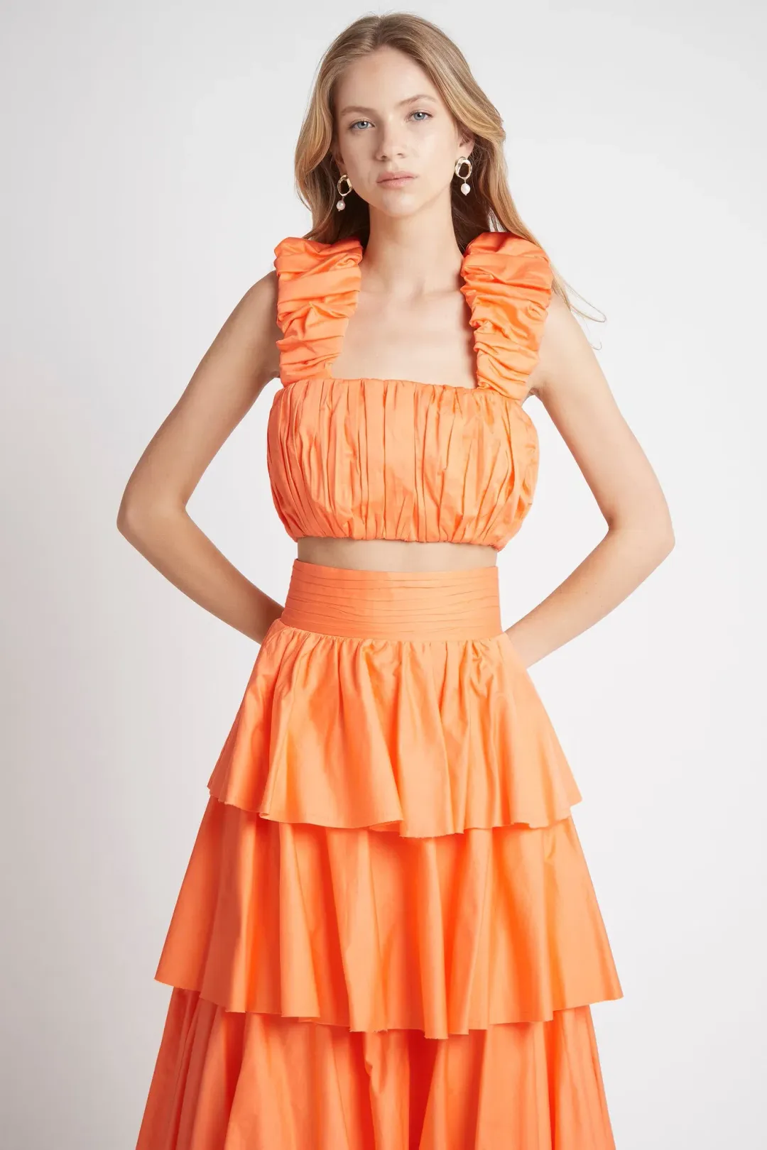 Aje Medina Two Piece Orange Set Size 6 for rent on The Volte - main image