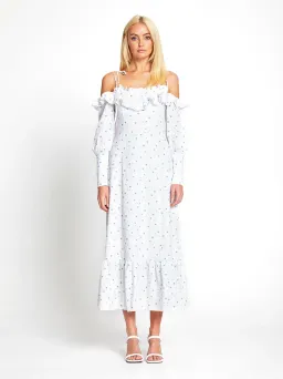 Alice McCall Limonata Midi Dress Porcelain Size 6 for rent on The Volte - image 1
