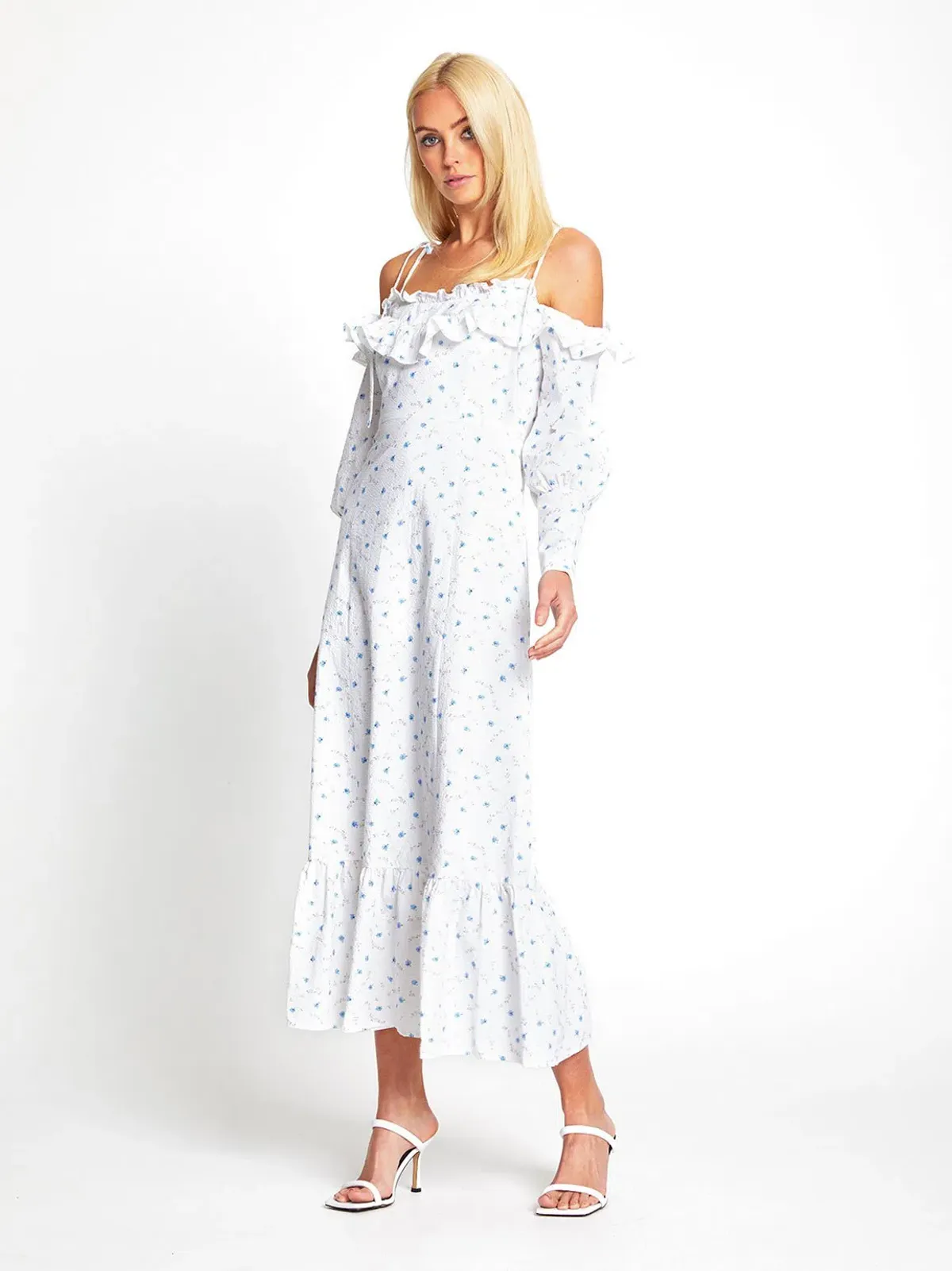 Alice McCall Limonata Midi Dress Porcelain Size 14 for rent on The Volte - main image