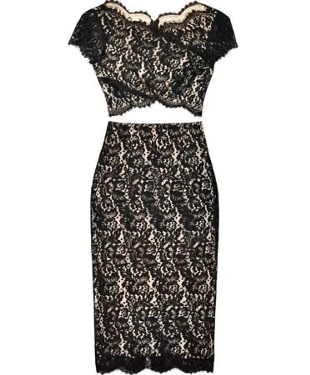Lover Vee Vee Splice Dress for rent on The Volte - main image