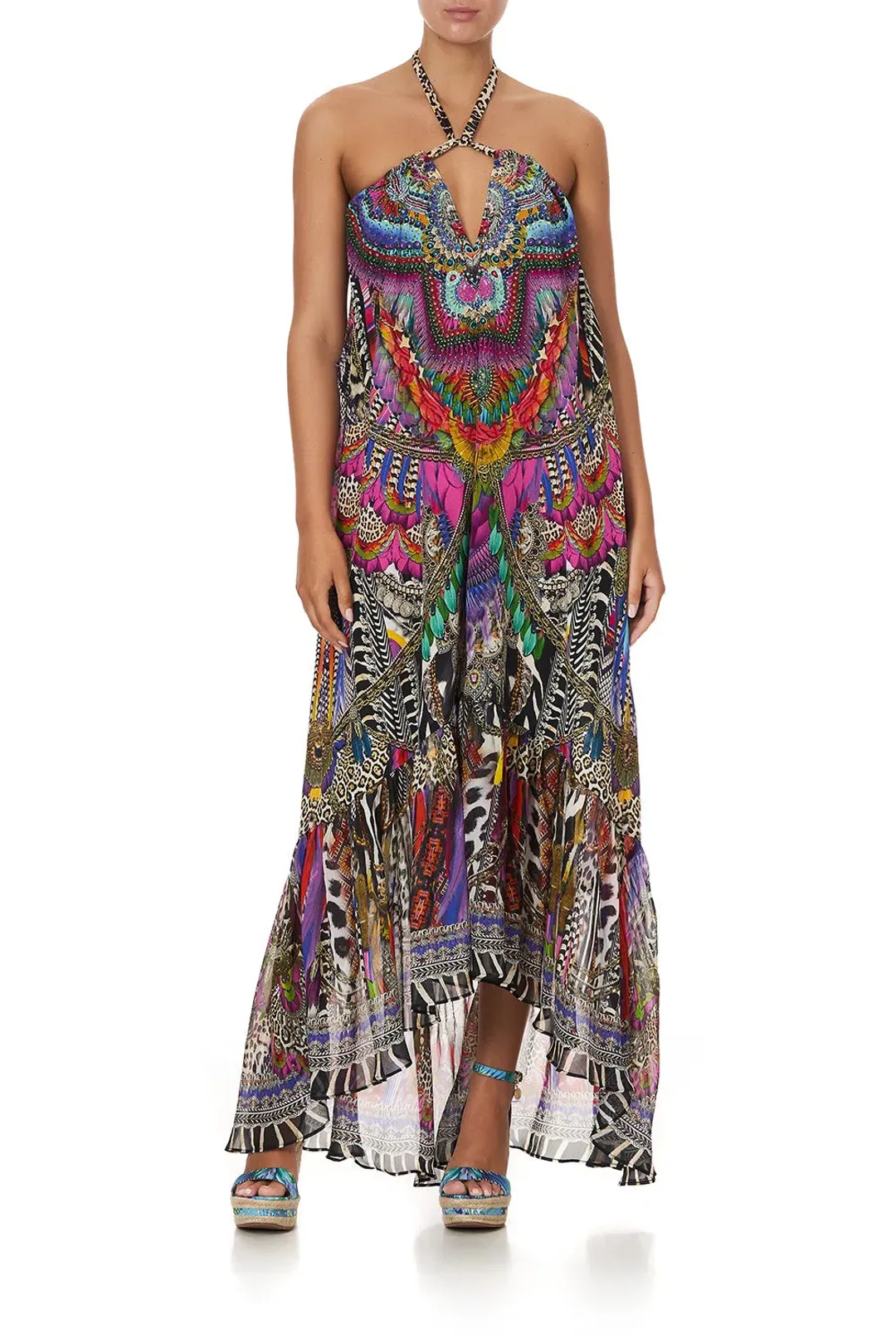 Drop Shoulder Flared Camilla Dress  for rent on The Volte - main image