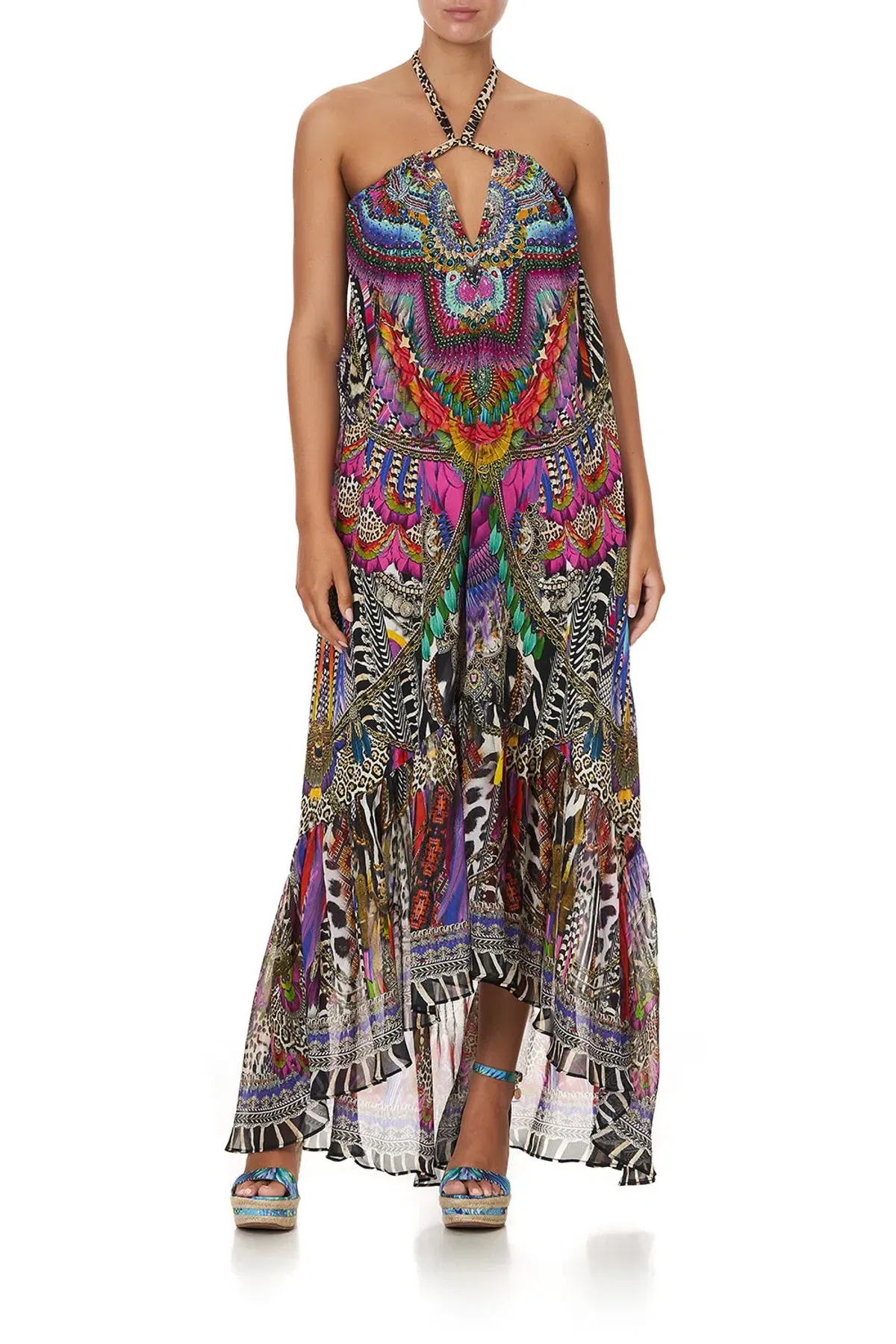 Drop Shoulder Flared Camilla Dress  for rent on The Volte - main image