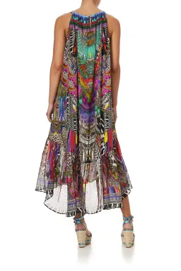 Drop Shoulder Flared Camilla Dress  for rent on The Volte - image 4