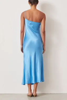 Bec and Bridge Frederic Asymmetrical Midi Dress Blue Size 8 for rent on The Volte - image 2