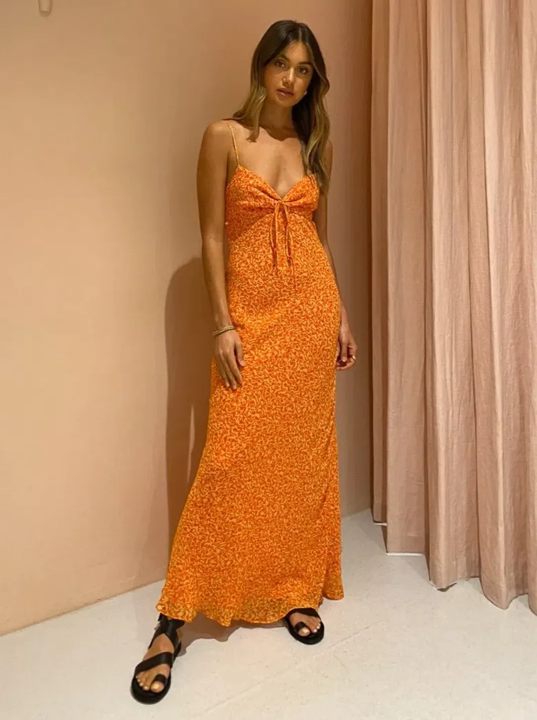 Bec & Bridge Cheri Maxi Dress Print Size 10 for rent on The Volte - main image