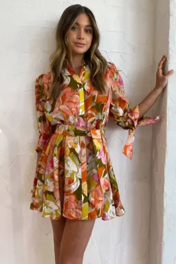 Acler Hendrix Dress Print Size 6 for rent on The Volte - image 6