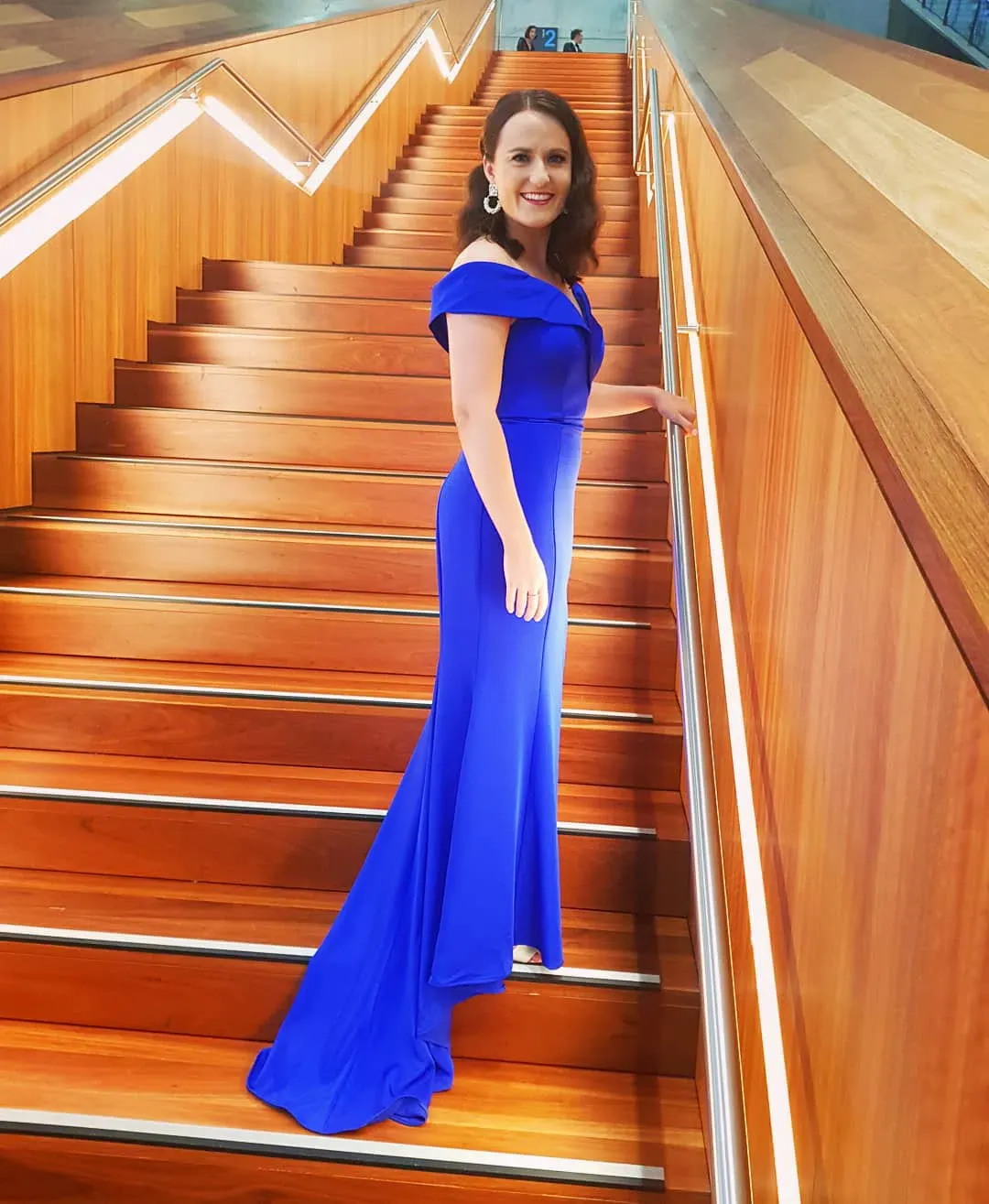 Jadore JX003 Gown Blue Size 10  for rent on The Volte - main image