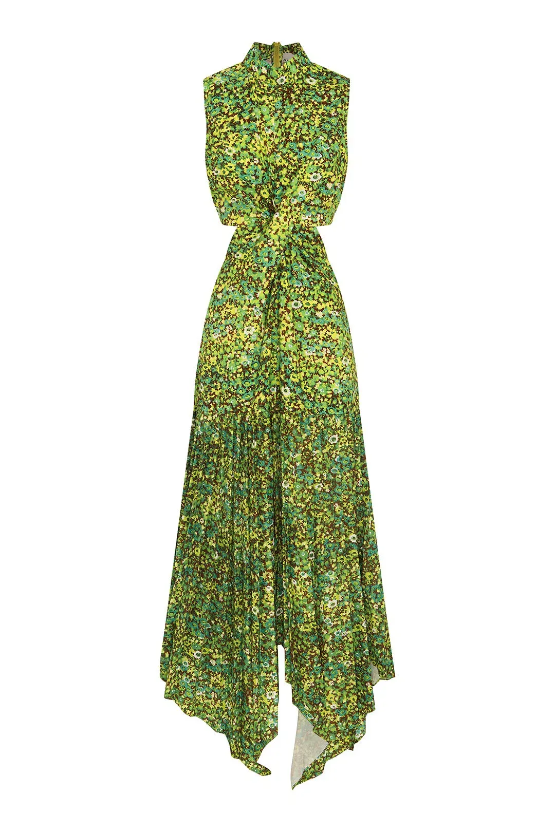 Alemais Phyllis Twist Front Pleat Dress Print Size 12 for rent on The Volte - main image