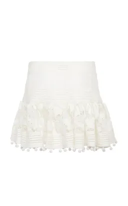 Zimmermann Corsage Pom-Pom Embellished Set Ivory Size 8 for rent on The Volte - image 5