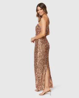 Pilgrim Gianina Gown Sequin Size 10 for rent on The Volte - image 3
