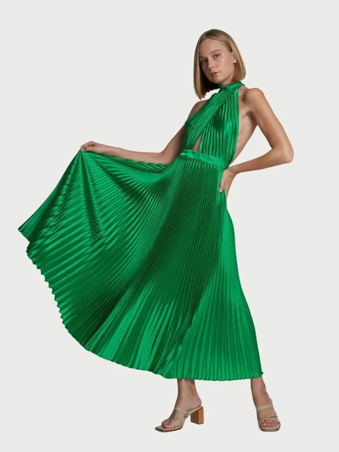 L'idee - Renaissance Gown Green - Size 8 for rent on The Volte - main image