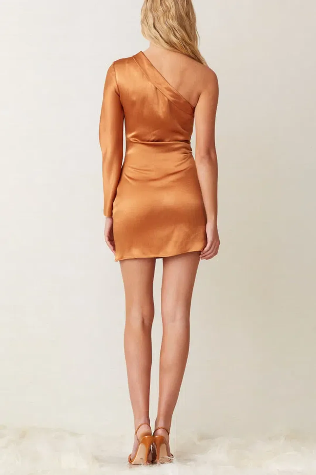 Bec and Bridge Lani Mini Dress  Caramel Size 8 for rent on The Volte - main image