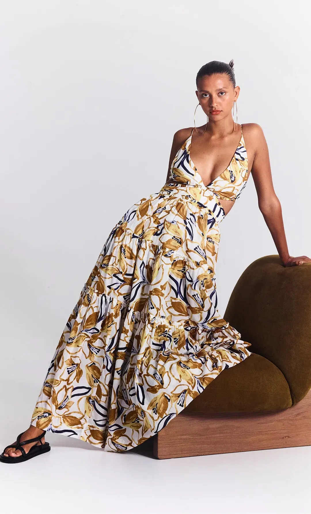 Bec & Bridge Eugenie Maxi Dress Print Size 10 for rent on The Volte - main image