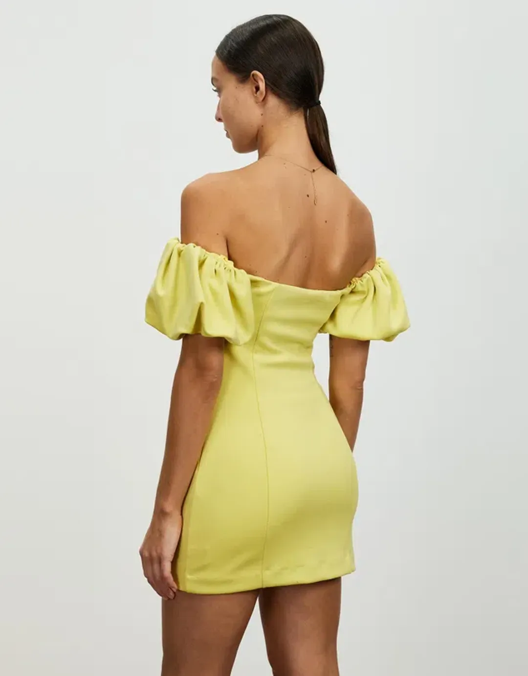 Lover Nicoletta Mini Dress Lemon Meringue Size 12  for rent on The Volte - main image