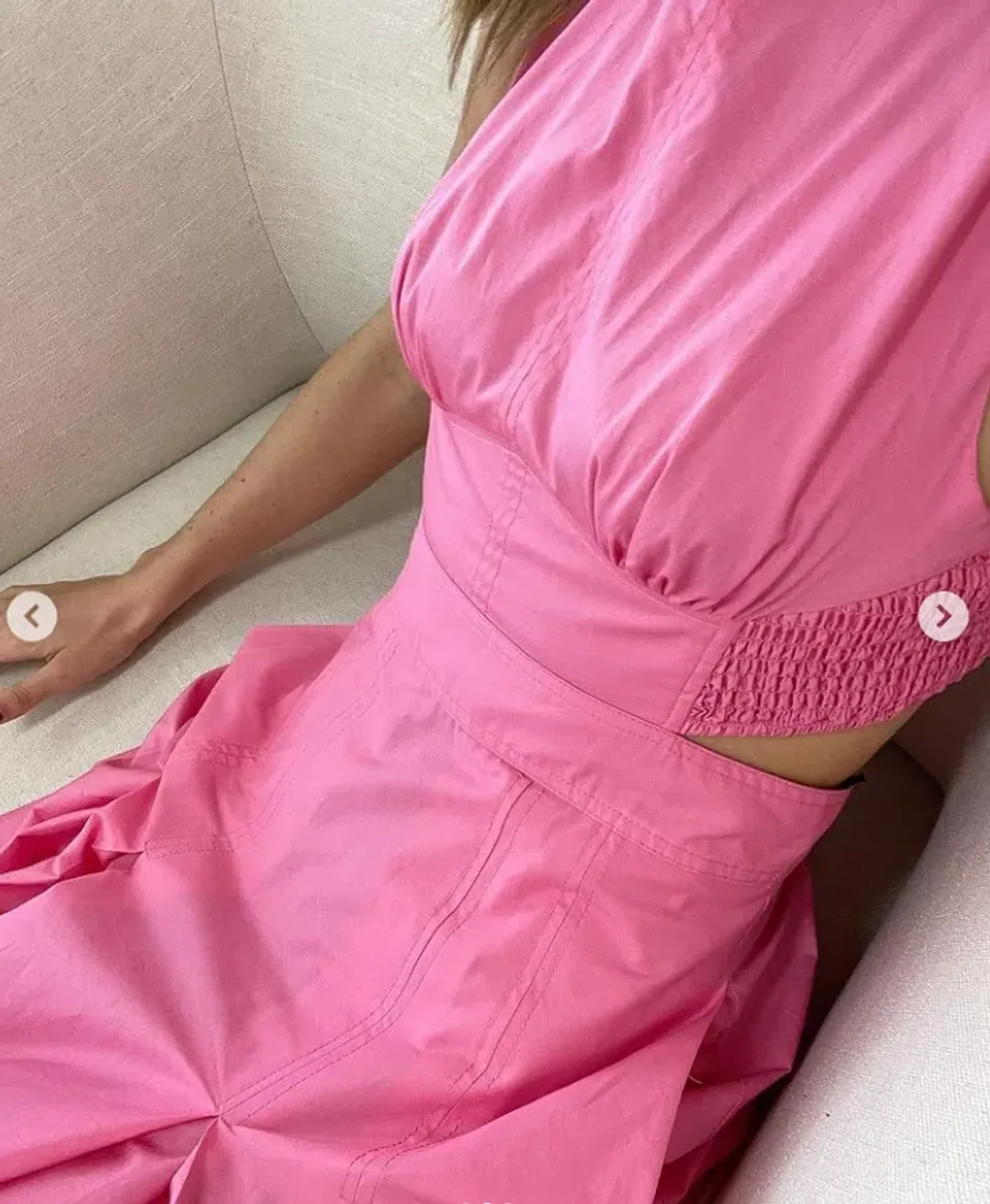 Camilla and Marc Vanderlin Maxi Dress Pink Size 10 for rent on The Volte - main image