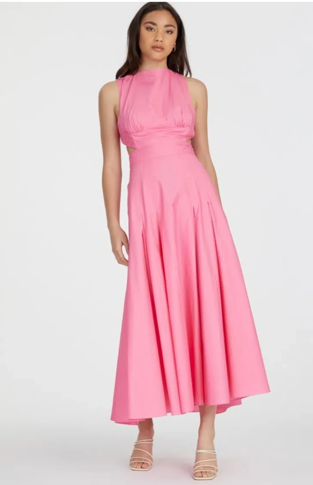 Camilla and Marc Vanderlin Maxi Dress Pink Size 10 for rent on The Volte - main image