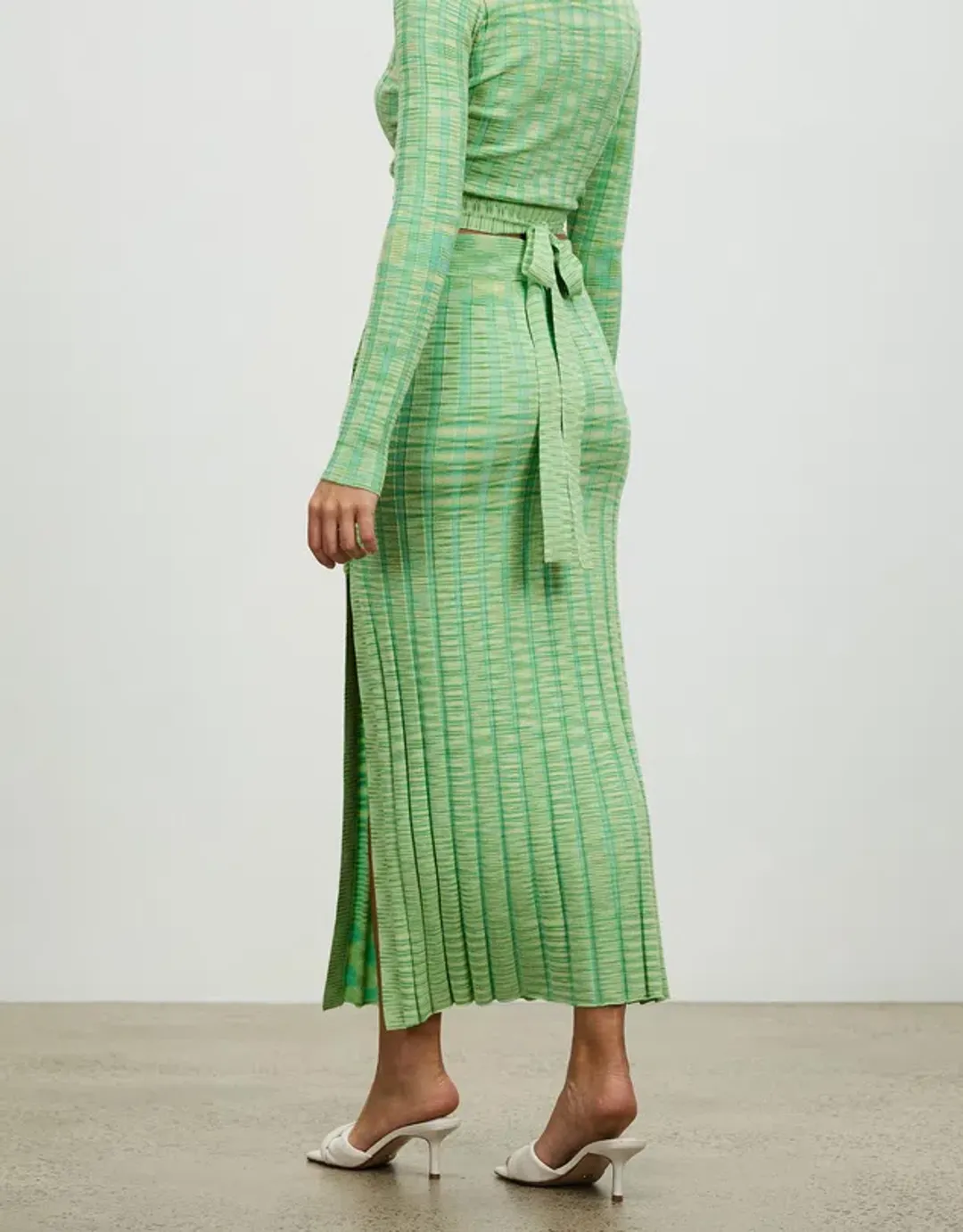 Lover Harriet Knit Top and Midi Skirt Set Print Size 8 for rent on The Volte - main image