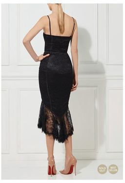 MISHA Darlene Dress Black Size 6/XS for rent on The Volte - image 3