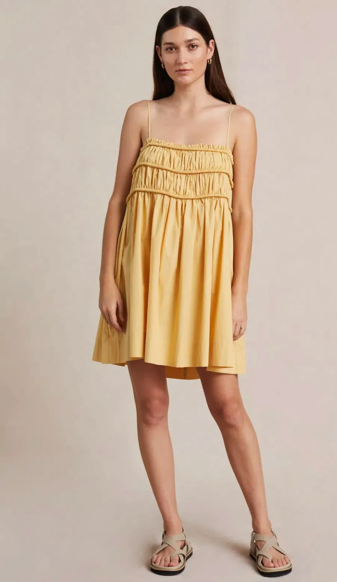 Bec & Bridge Eli Mini Dress Yellow Size 10  for rent on The Volte - main image
