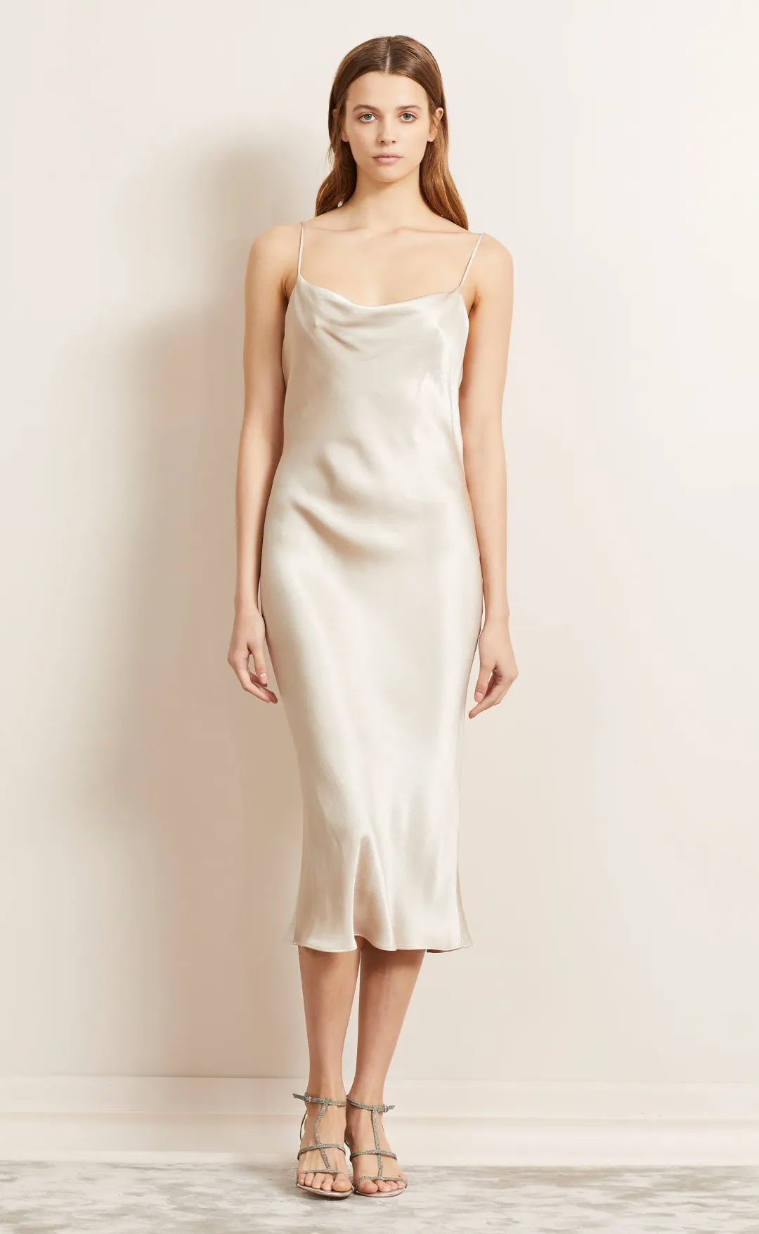 Bec & Bridge Moon Dance Slip Dress Sand Size 6 for rent on The Volte - main image