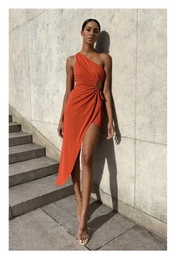 Alamour Antonia Dress Orange Size 8 for rent on The Volte - image 1