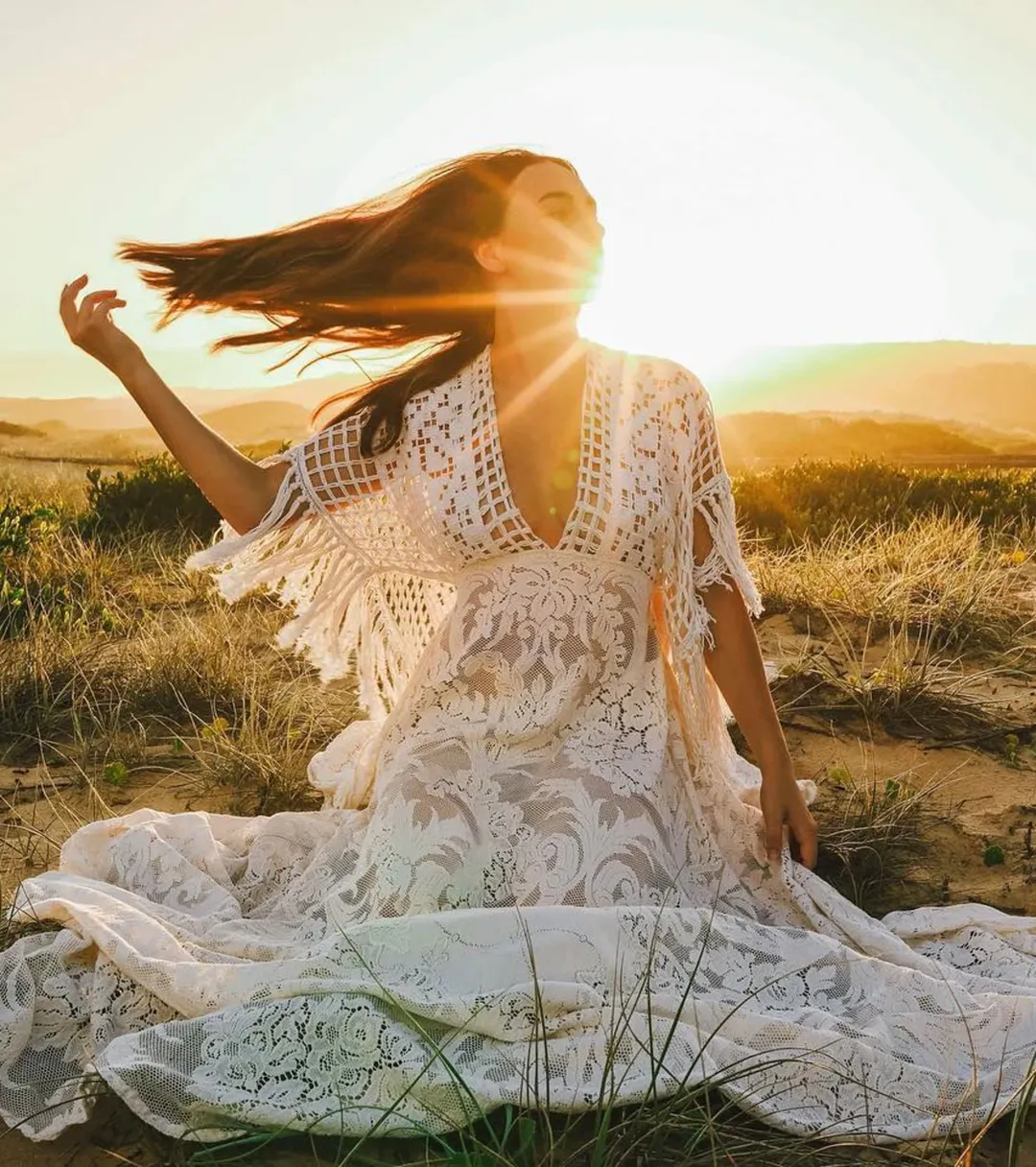 We Are Reclamation 'Bewitched By Boho' Gown White Size 20 for rent on The Volte - main image