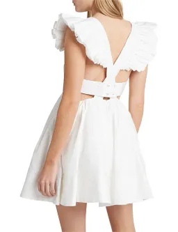 Aje Midsummer Mini Dress White Size 6 for rent on The Volte - image 5