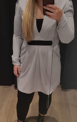 White suede mini dress for rent on The Volte - image 2
