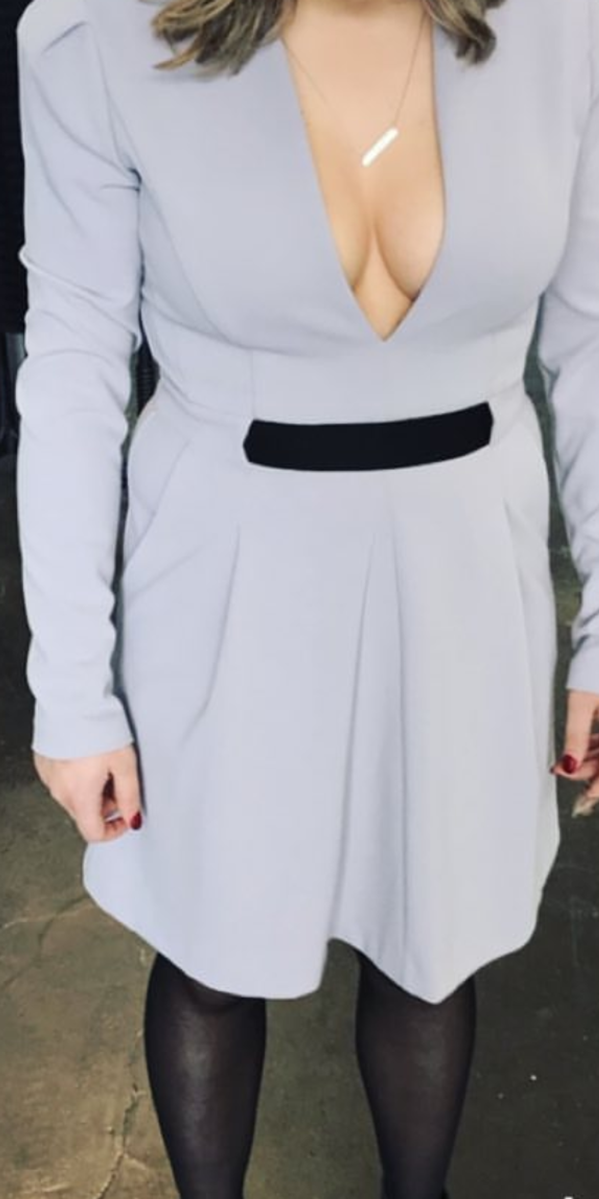 White suede mini dress for rent on The Volte - main image