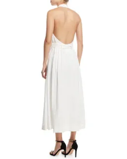 Zimmermann Primrose Halter Dress White Size 12 for rent on The Volte - image 2