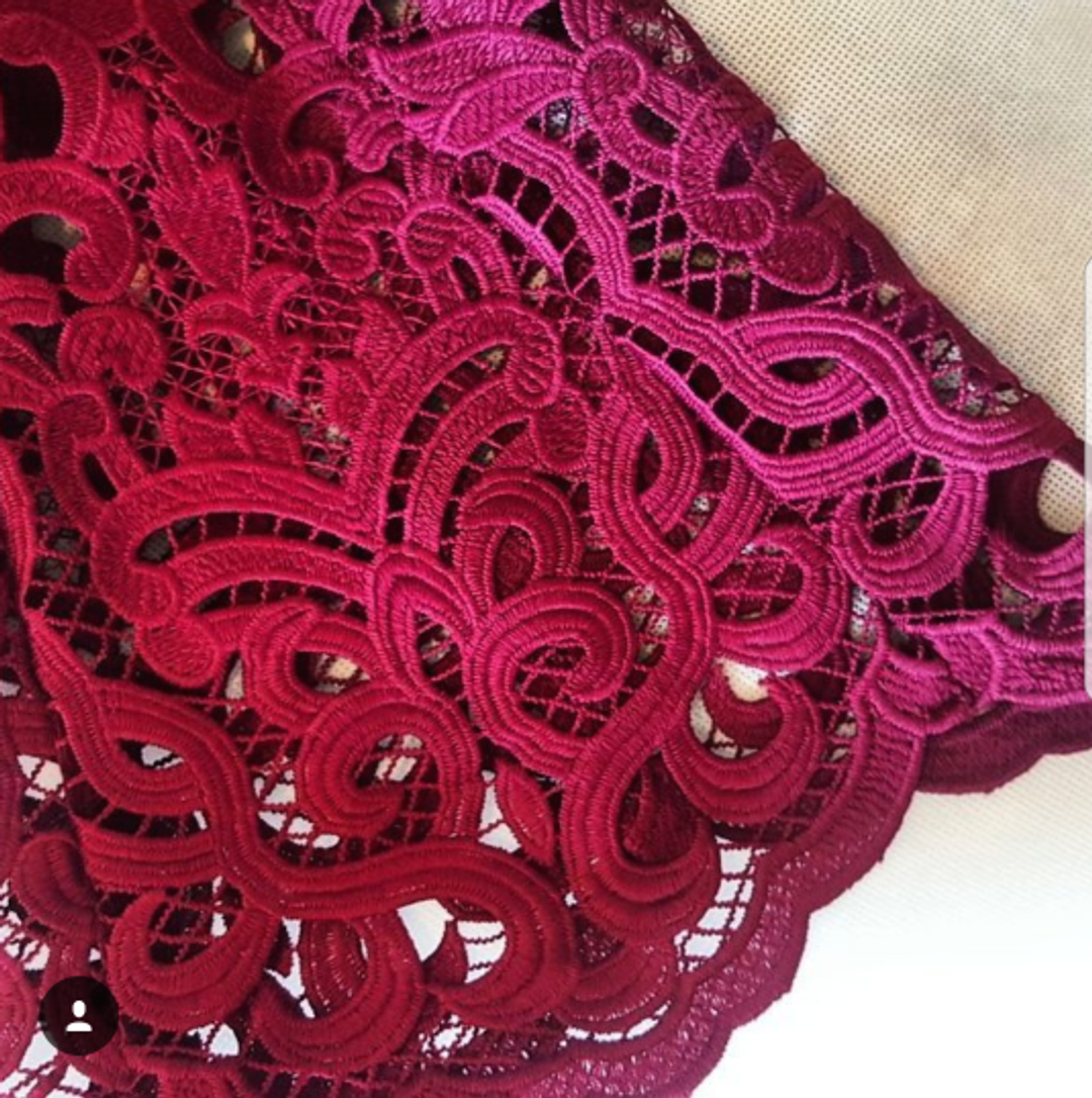 White Suede Berry Lace Shift Dress for rent on The Volte - main image