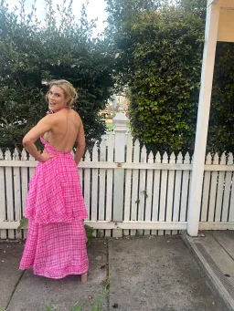 Aje Bungalow Sienna Dress Pink Size 10 for rent on The Volte - image 2