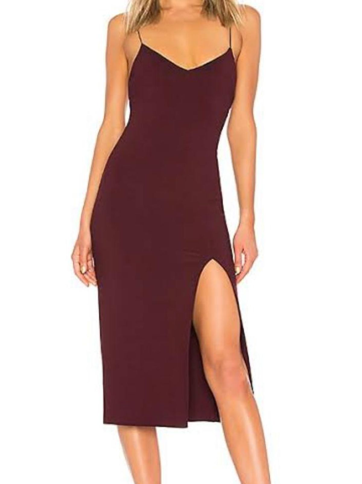Bec and Bridge Cindy Midi Dress Wine Size 8 for rent on The Volte - main image