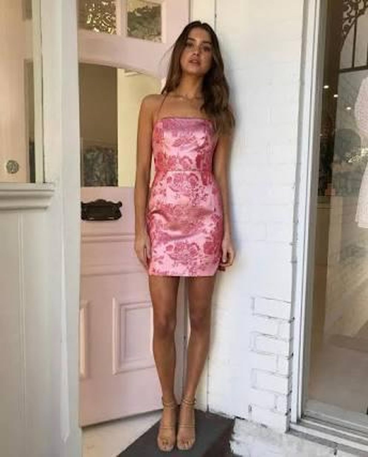Manning Cartell Kyoto Calling Mini Dress Pink Size 8 for rent on The Volte - main image