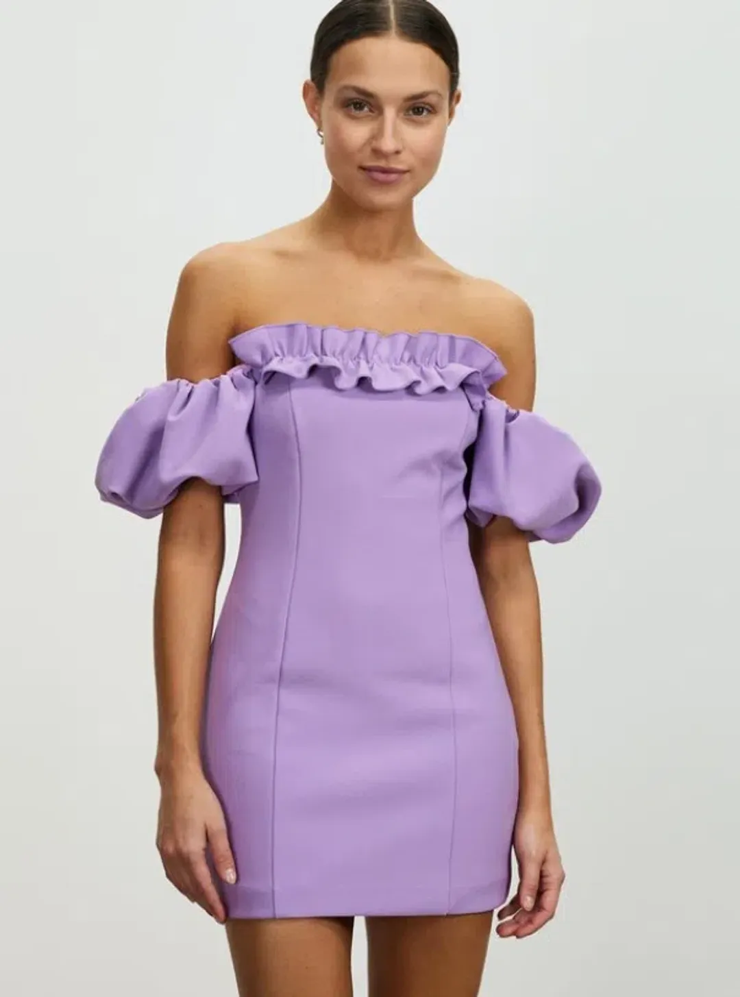  Lover Nicoletta Mini Dress Purple Size 8 for rent on The Volte - main image