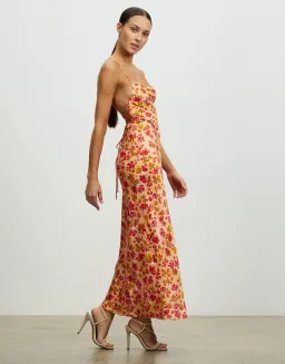 Lover Ophelia Silk Maxi Dress Print Size 8 for rent on The Volte - image 3