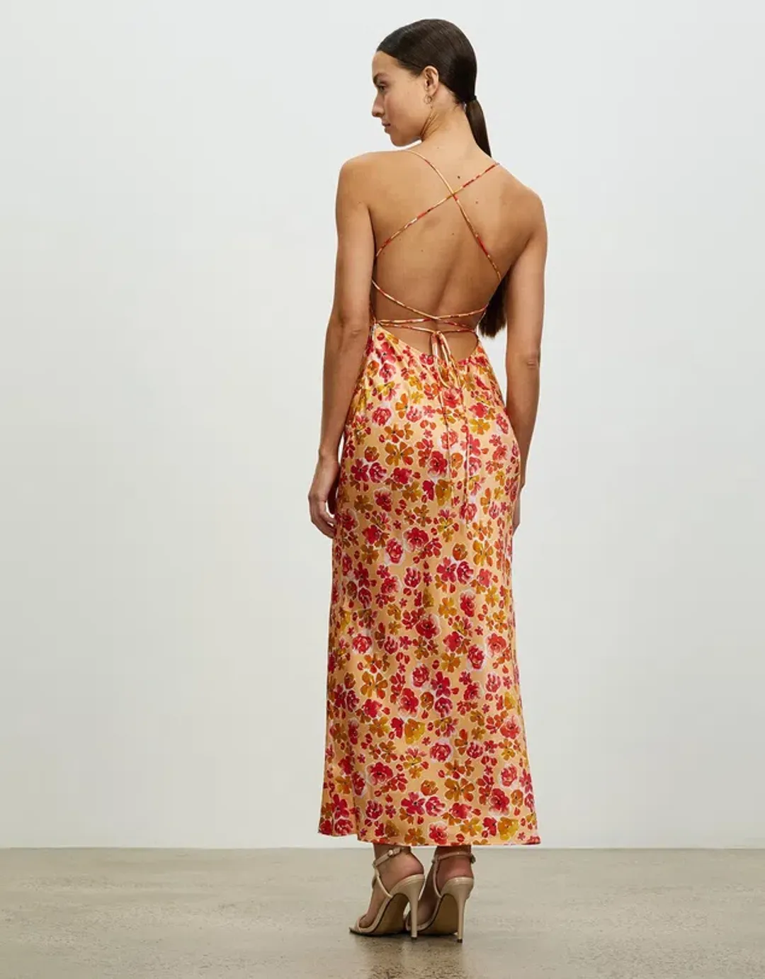 Lover Ophelia Silk Maxi Dress Print Size 8 for rent on The Volte - main image
