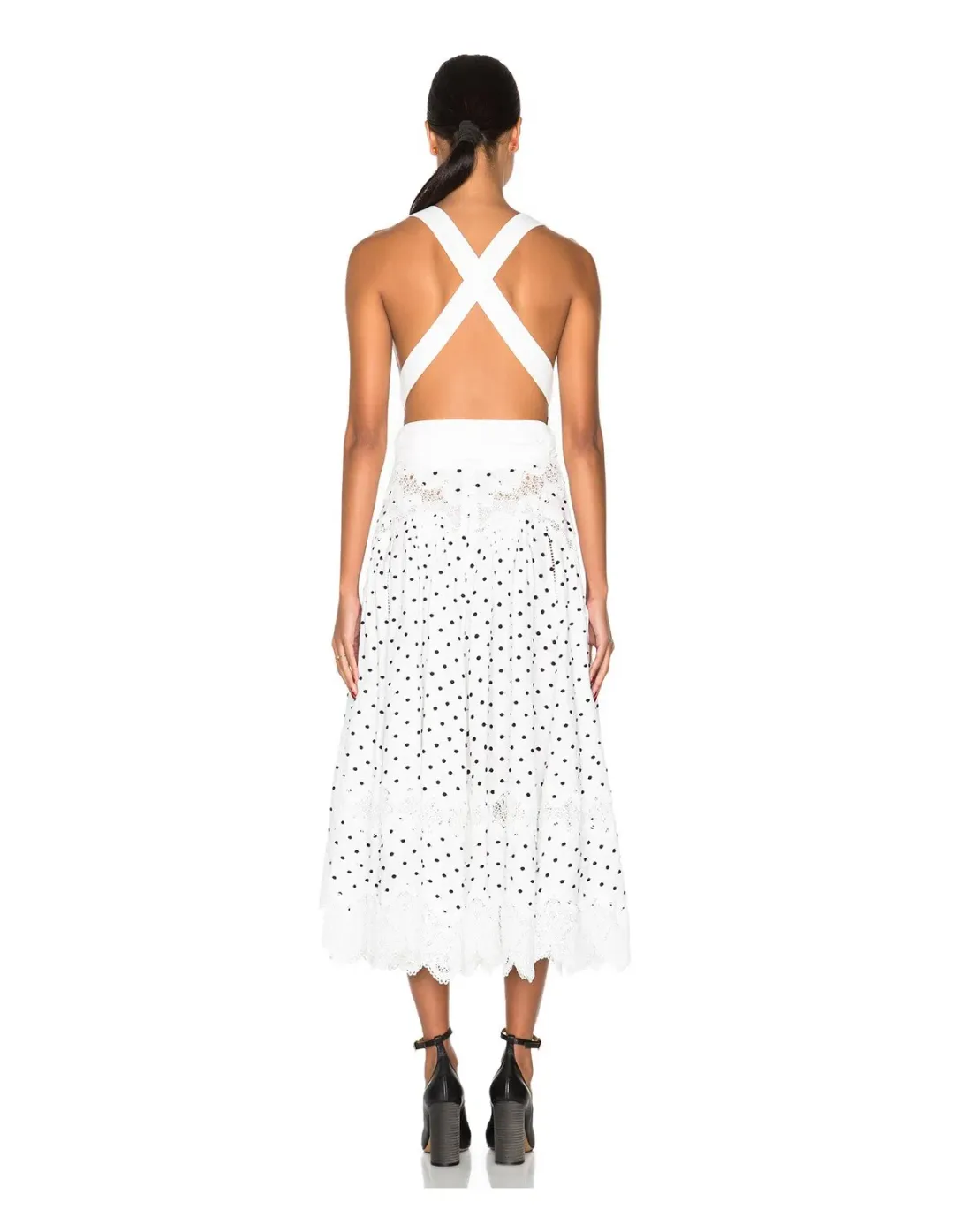 Zimmermann Empire Dot Apron Dress Print Size 2/ Au 12 for rent on The Volte - main image