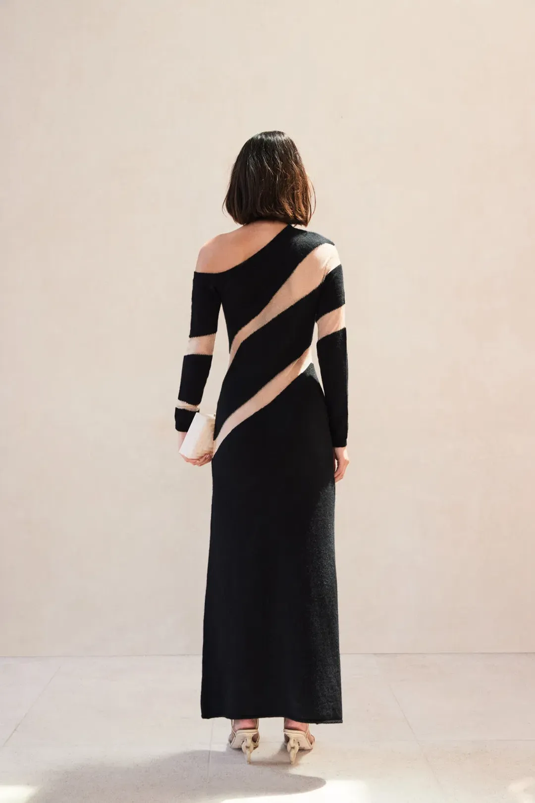 Cult Gaia Nessa Knit Dress Black Size 8 for rent on The Volte - main image