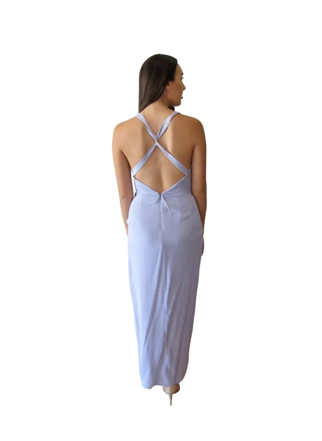 Zimmermann Silk Drape Dress Purple Size 6 for rent on The Volte - main image