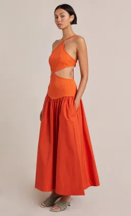 Bec and Bridge Ula Cut Out Maxi Dress Orange Size 8 for rent on The Volte - image 2