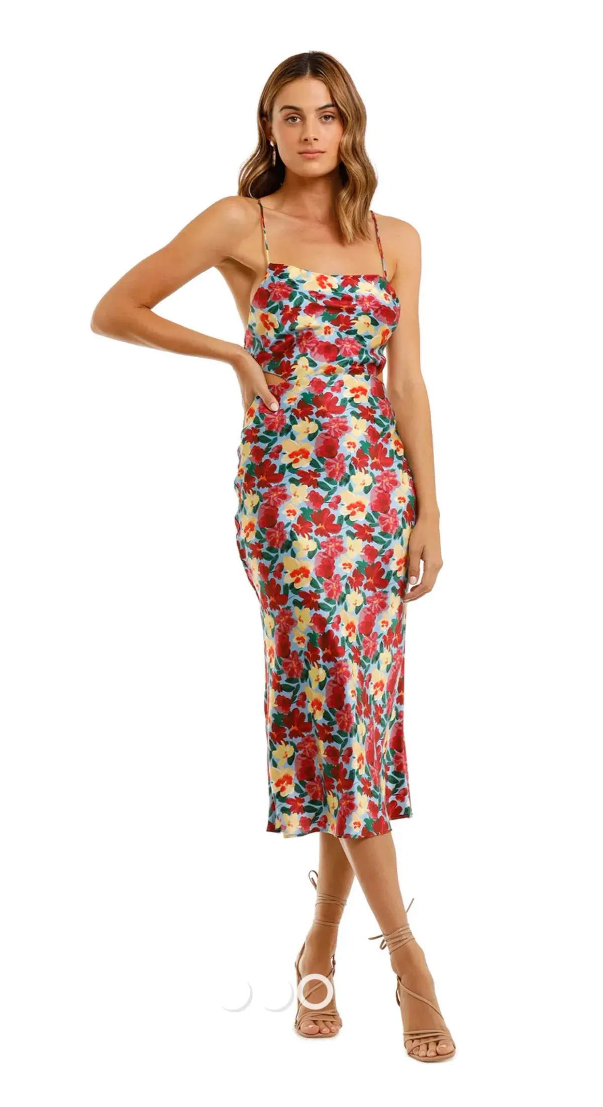 Bec and Bridge Lucette Midi Dress Print Size 8 for rent on The Volte - main image