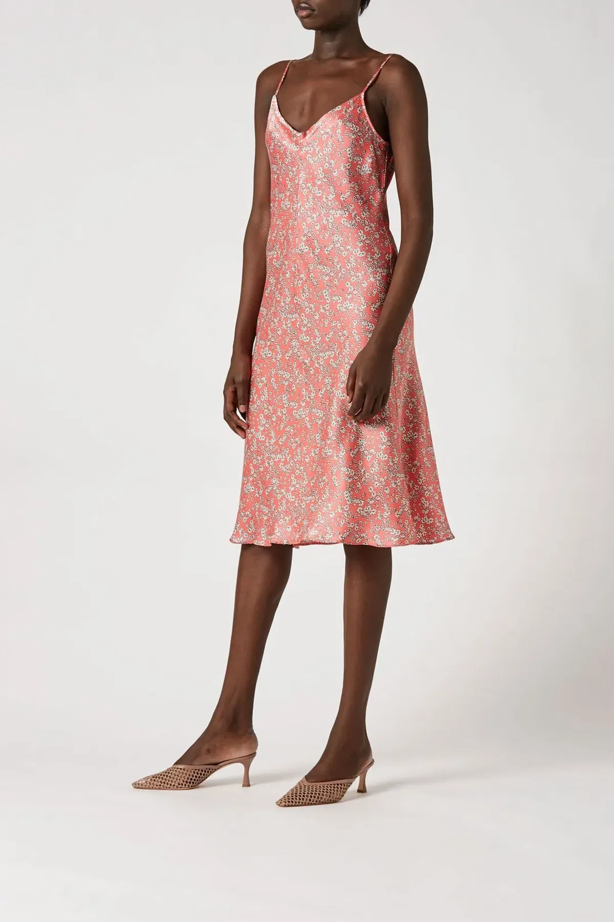 Scanlan Theodore Silk Mini Floral Slip Dress Print Size 8 for rent on The Volte - main image