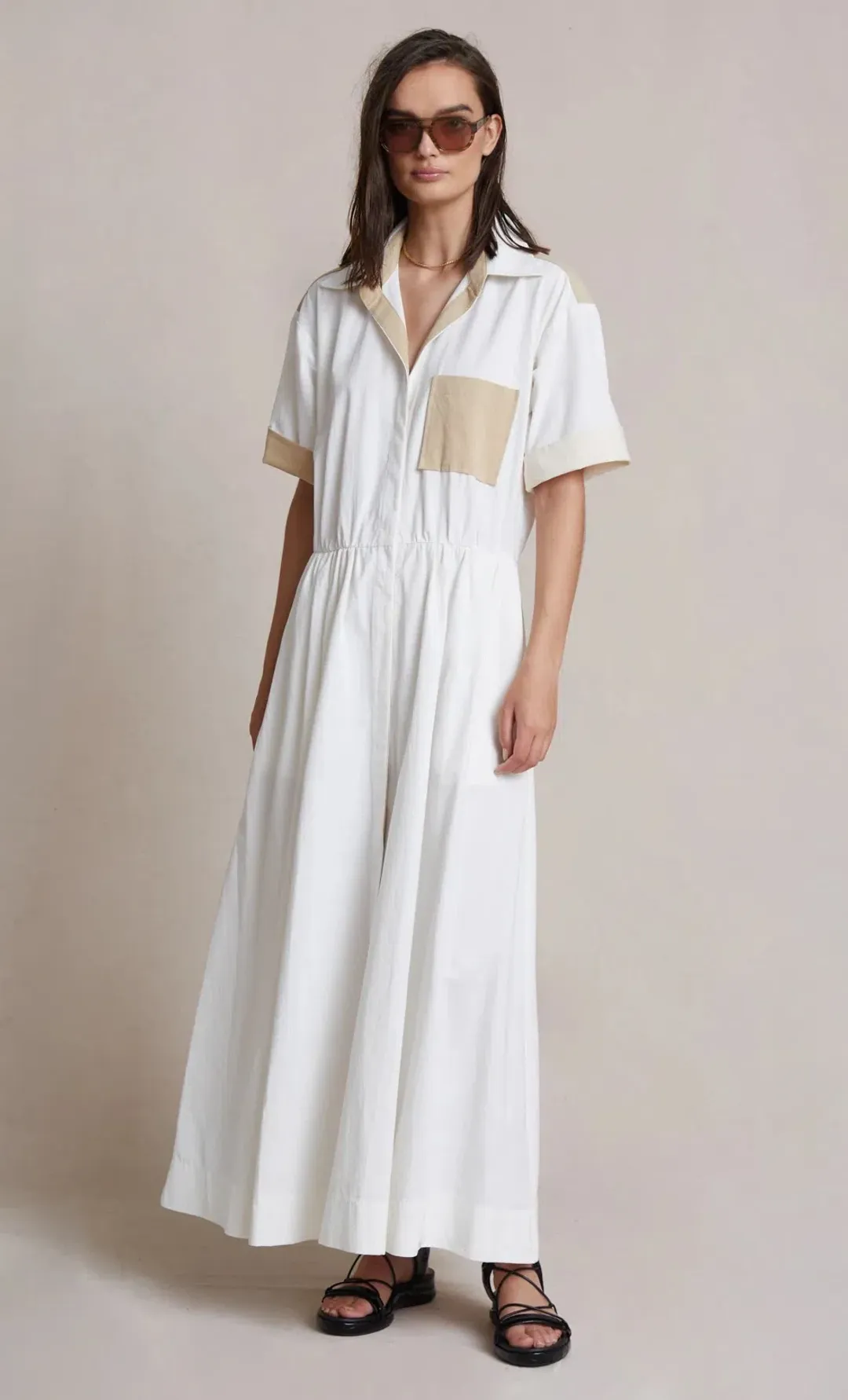 Bec & Bridge Sedona Shirt Dress White Size 10 for rent on The Volte - main image