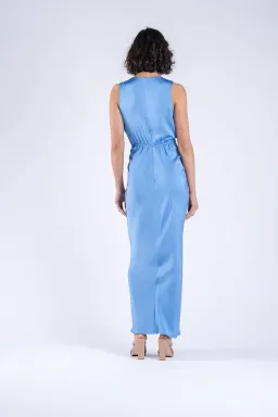 One Fell Swoop Gaia Maxi Dress Blue Size 12 for rent on The Volte - image 2