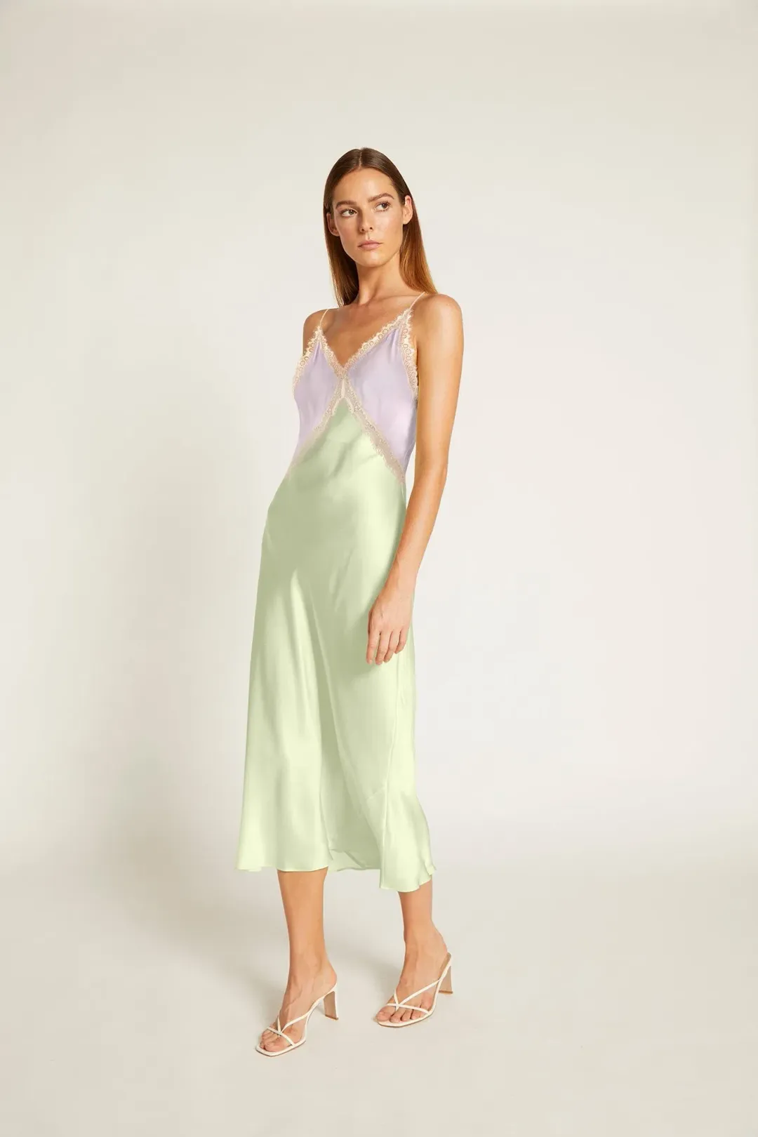 Ginia Sadie Dress Green Size 8 for rent on The Volte - main image